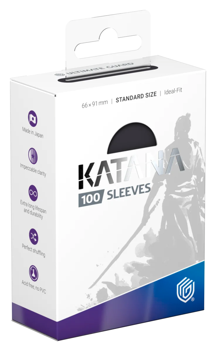 Katana Sleeves Standard Size (100) - Obsidian Shard