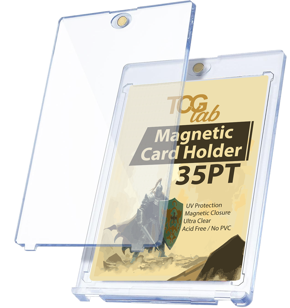 Ultra clear 35PT magnetic trading card holder case for TCG and collectible cards