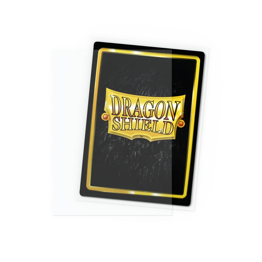 Dragon Shield card sleeve featuring clear protective cover for trading cards